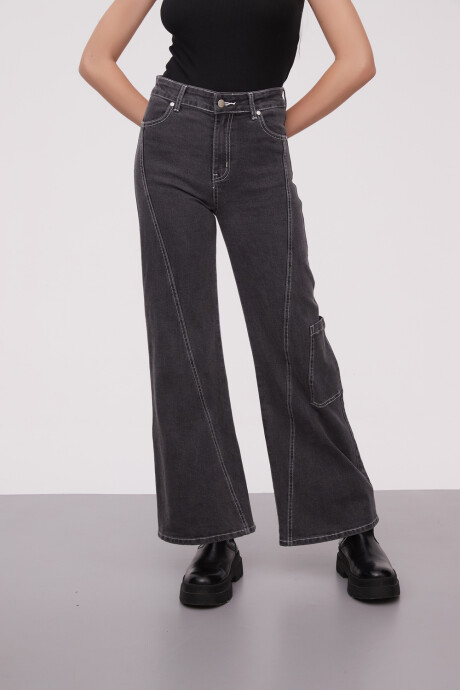 Pantalon Graena Gris Medio