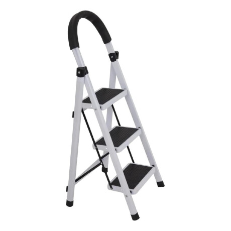 Escalera De Aluminio Tijera 3 Escalones Antideslizante Negro