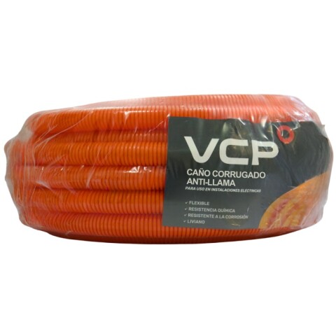 CAÑO CORRUGADO ANTILLAMA 32 MM 25MTS. NARANJA VCP CAÑO CORRUGADO ANTILLAMA 32 MM 25MTS. NARANJA VCP