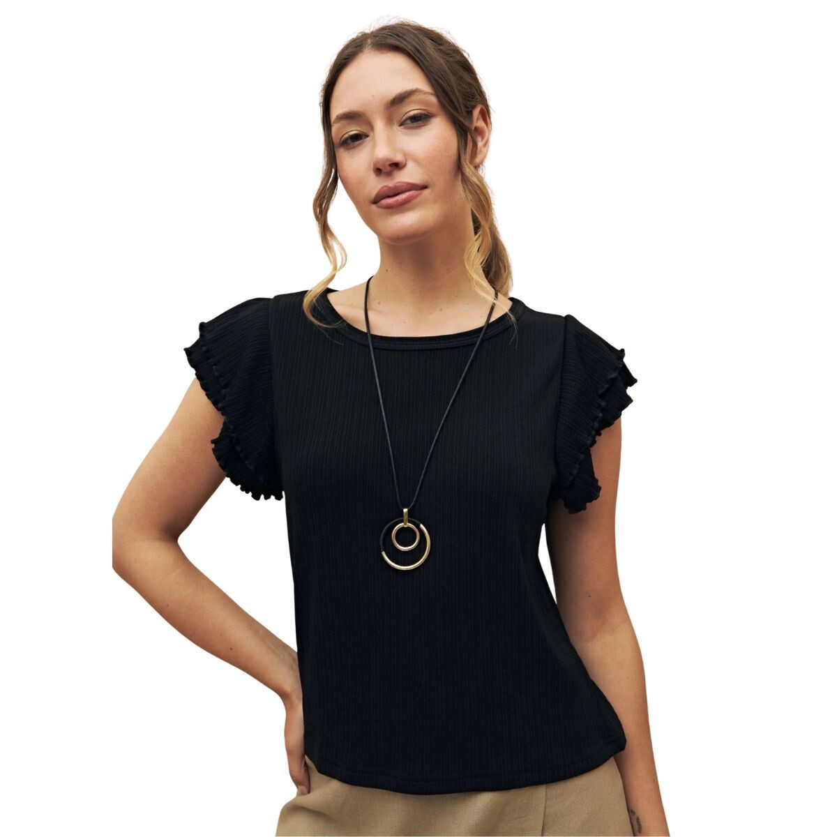 TOP AMA S-XXL - NEGRO 