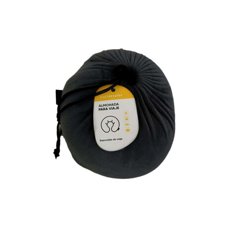 Almohada de viaje con memoria y funda Negra