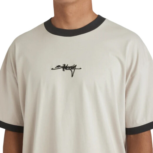 Remera MC Billabong Script Ringer - Beige Remera MC Billabong Script Ringer - Beige