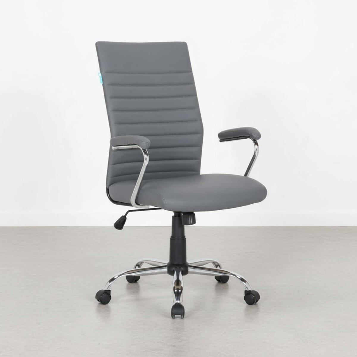 SILLA DE ESCRITORIO - MALLA-Y-METAL GRIS D-218 