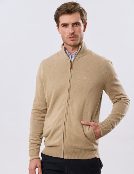 CAMPERA TEJIDA Beige