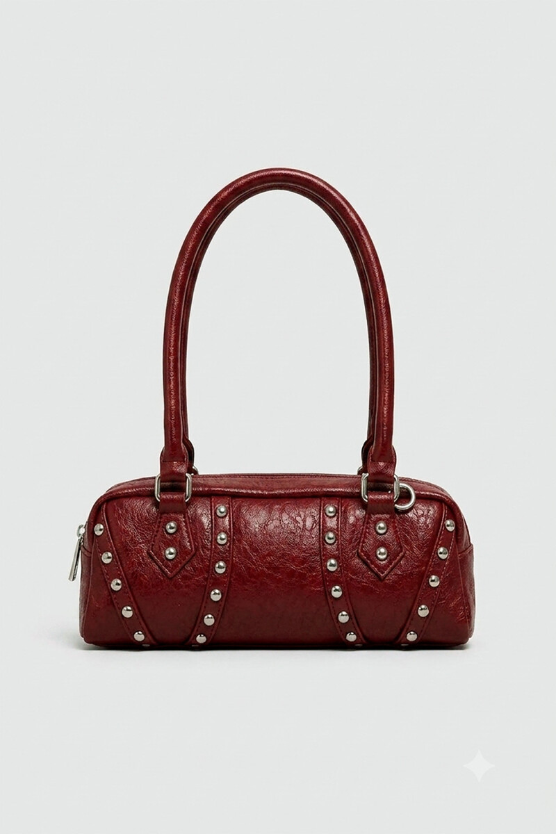 CARTERA BAGUETTE GRANATE