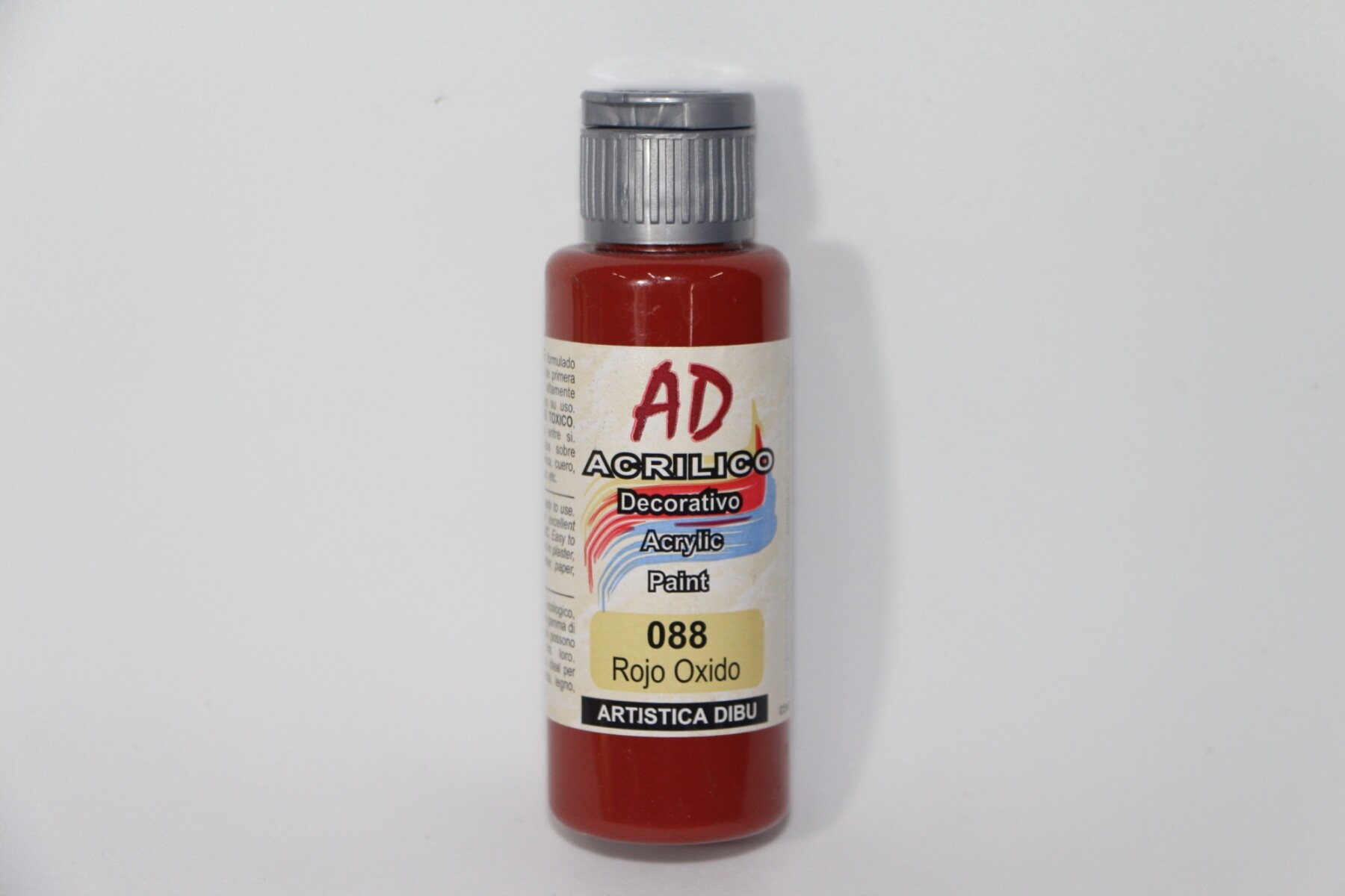 PINTURA ACRILICA ARTISTICA DIBU 60 ML. DIFERENTES COLORES - COLOR ROJO OXIDO 088 