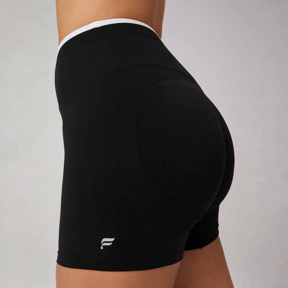 Shorts Seamless Scrunch Short 4" Mujer Black/classic White