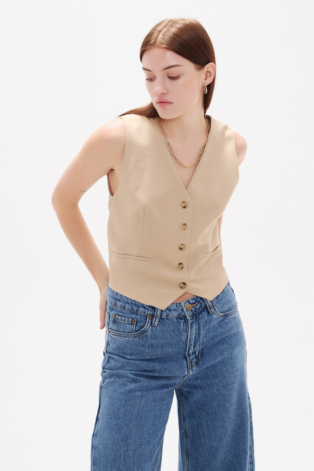 Chaleco Nayara Beige