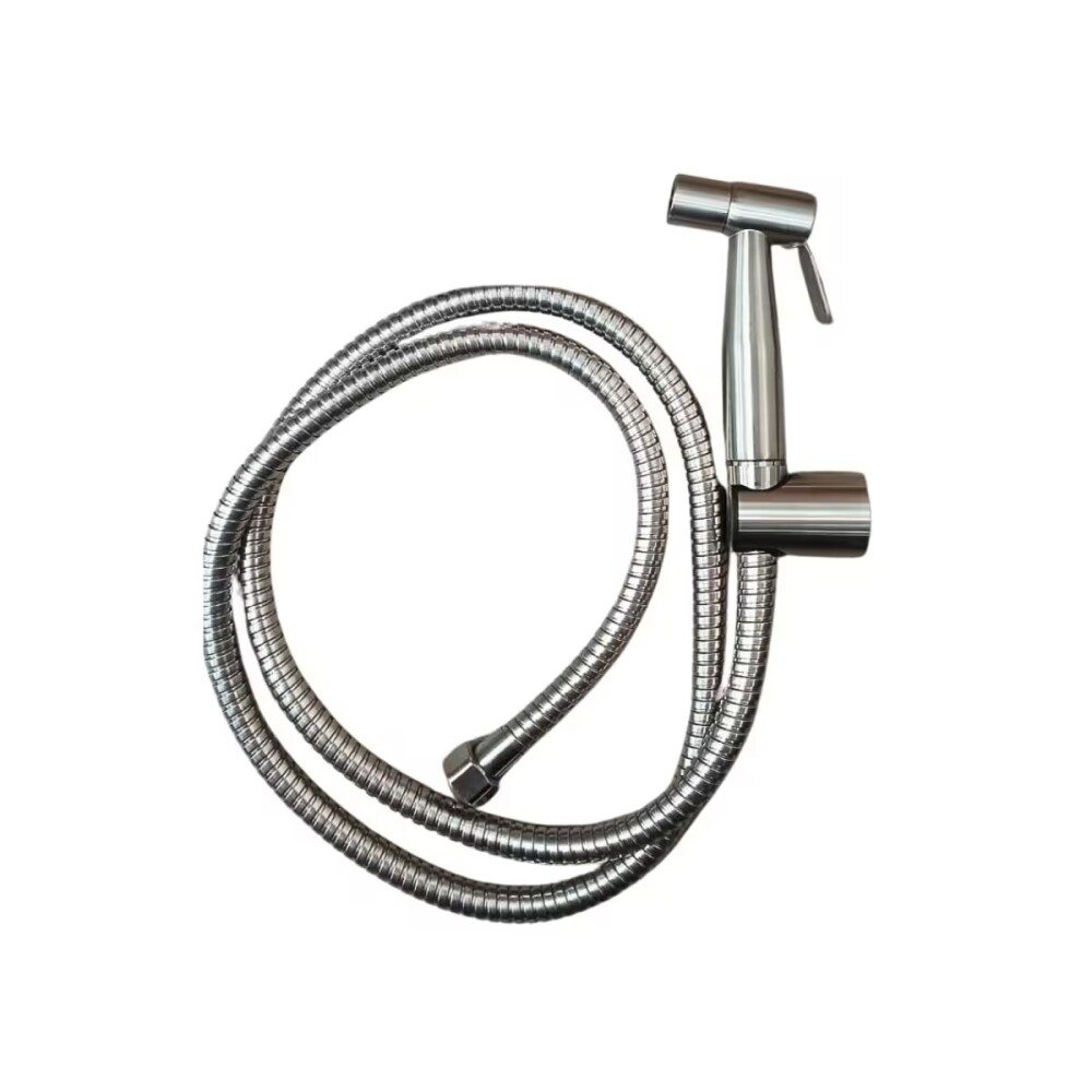 Grifería de Ducha higiénica de pared satinada (Gatillo-flex-soporte) DMC Grifería De Ducha Higiénica De Pared Satinada (gatillo-flex-soporte) Dmc