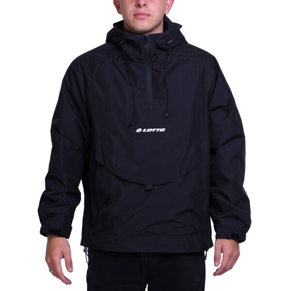 Lotto campera rompeviento medio cierre negro Negro