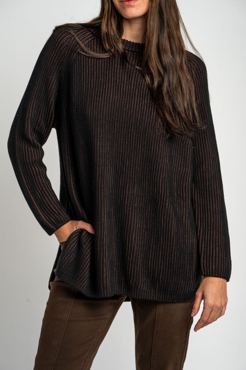 Sweater Texturado Negro