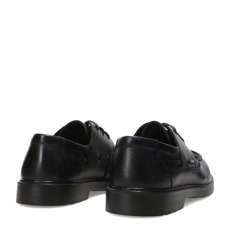 Zapatos Infantiles Branch Leñador Ginum Acordonado Negro