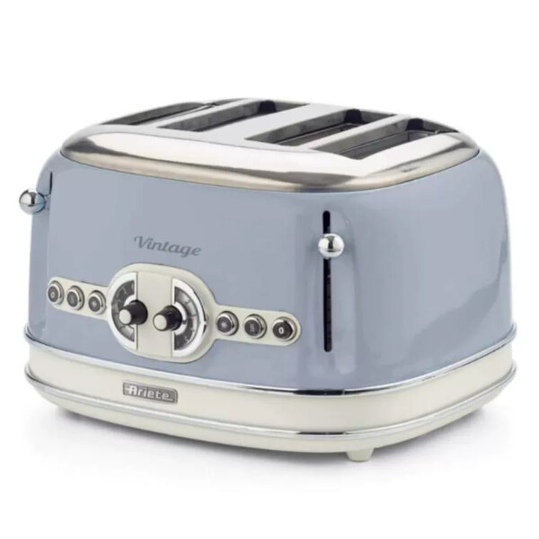 Tostadora Ariete 156 Vintage 1600w 4 Panes TOSTADORA ARIETE VINTAGE AZUL 4P 1460007