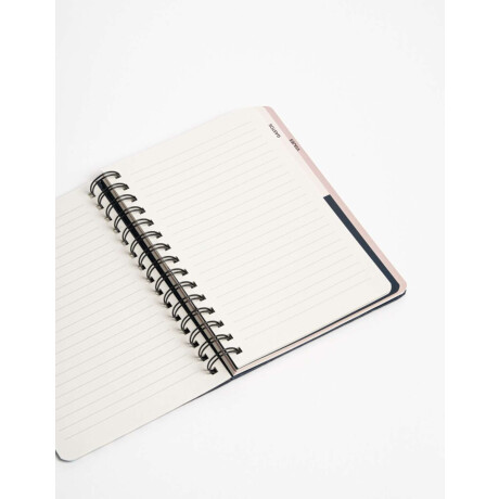 Planner Semanal De Tapa Dura Con Elástico Combinacion Bicolor