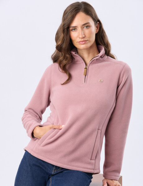 BUZO POLAR MEDIO CIERRE Rosado