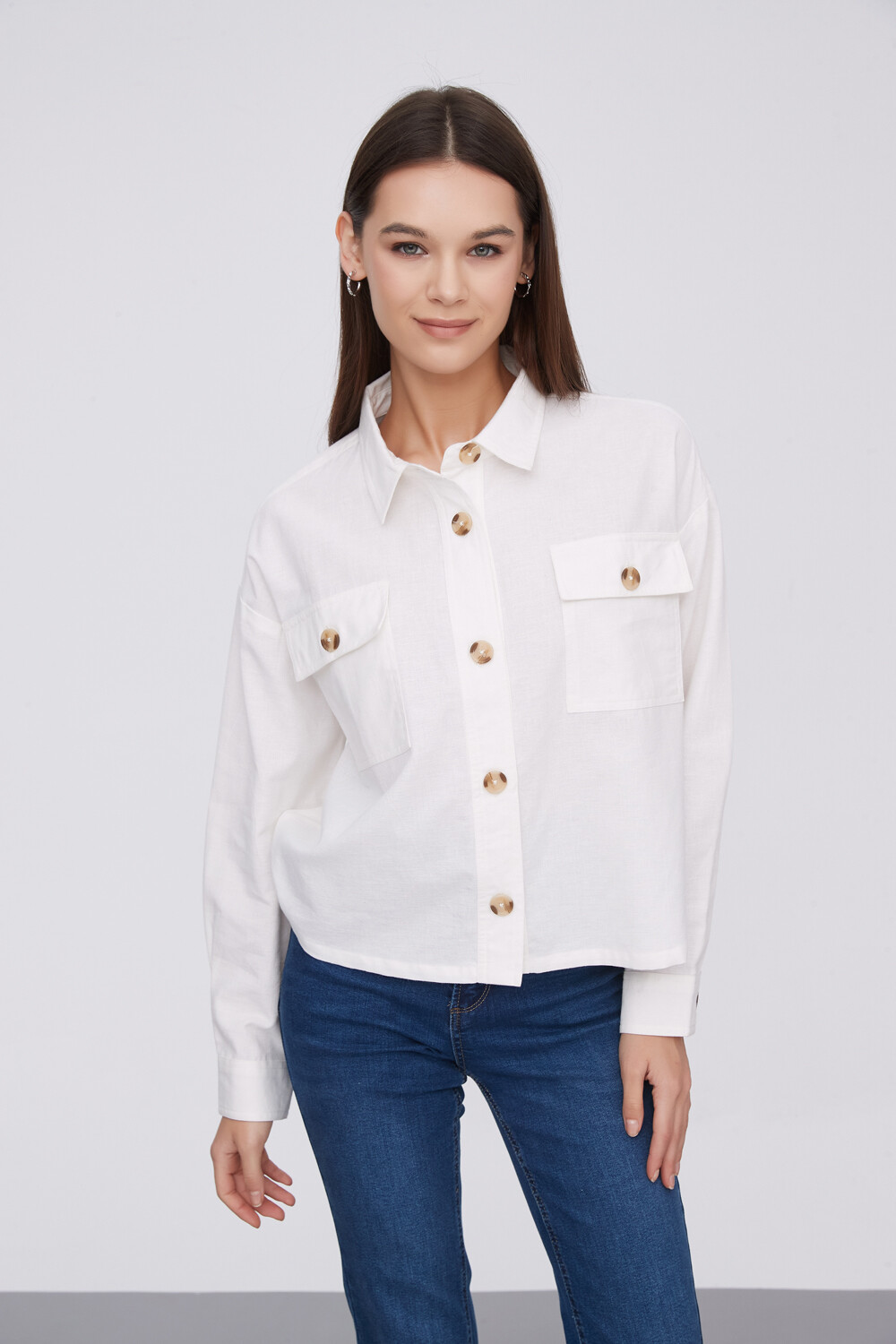 Camisa Catarino Marfil / Off White