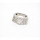 Anillo En Platino Con Importante Brillante Central Navette Anillo En Platino Con Importante Brillante Central Navette