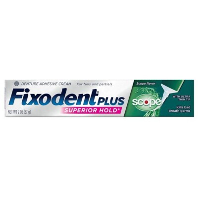 Crema Adhesivo Fixodent para Prótesis Plus Scope 57 GR Crema Adhesivo Fixodent para Prótesis Plus Scope 57 GR