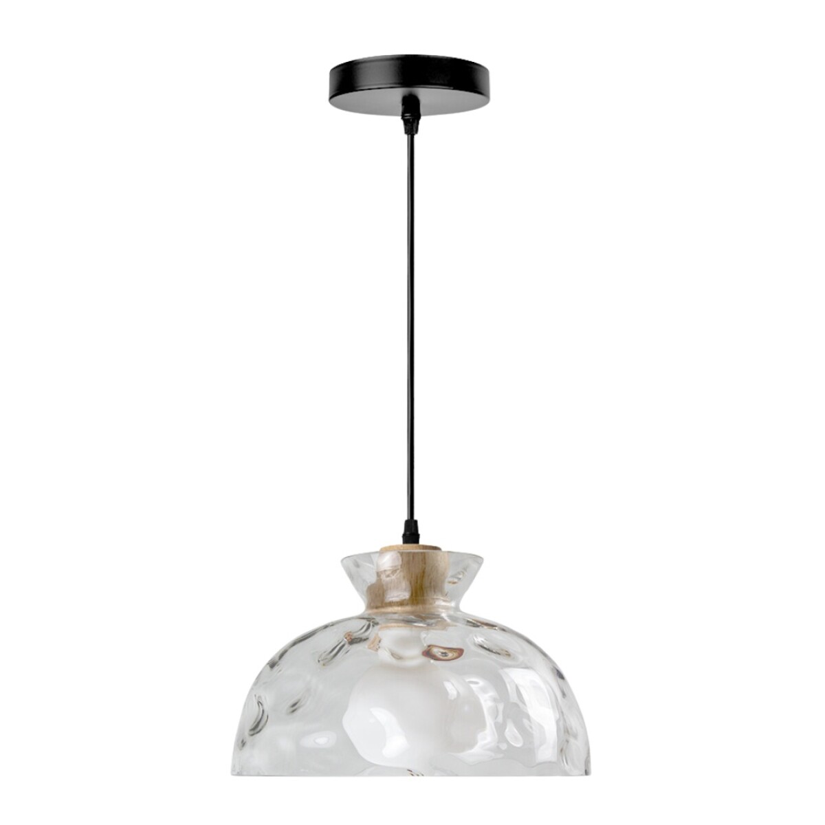 COLGANTE ACQUA 27CM E27 VIDRIO PUNTEADO 