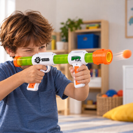 Pistola de jueguete con pelotas Sc