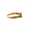 Anillo Solitario -Oro bajo-Piedra Amatista-AN8217 conpiedra