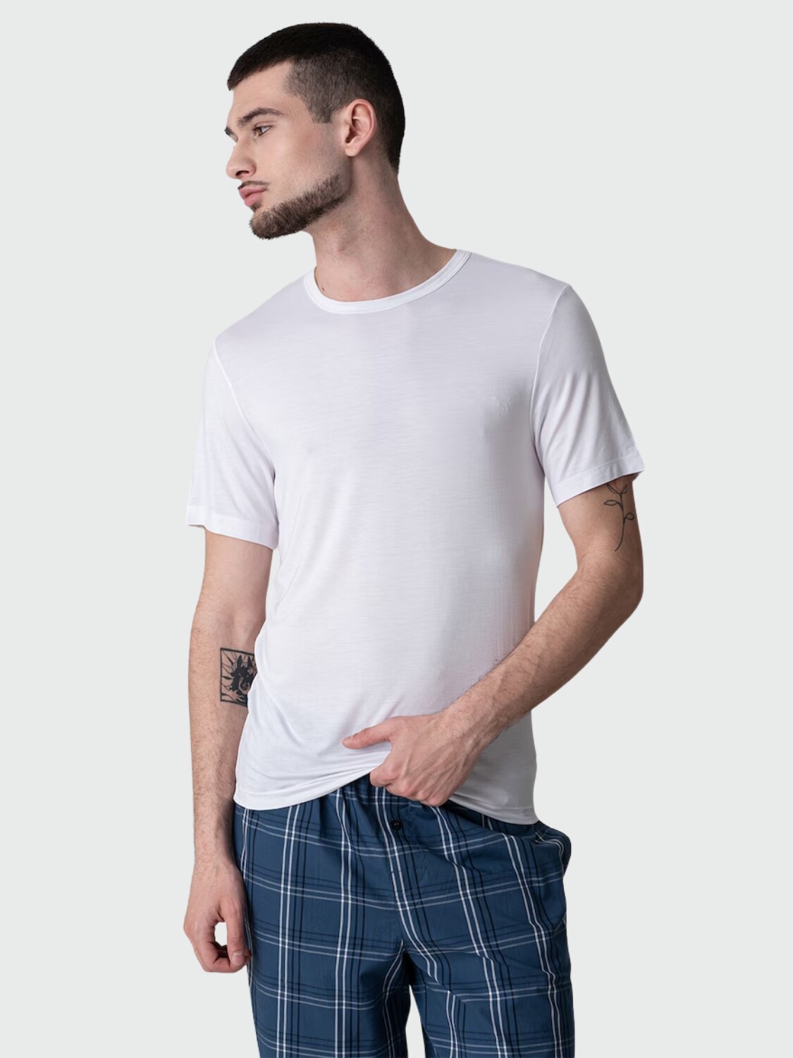 BOSS - Pack 3 remeras interiores Bamboo Blanco