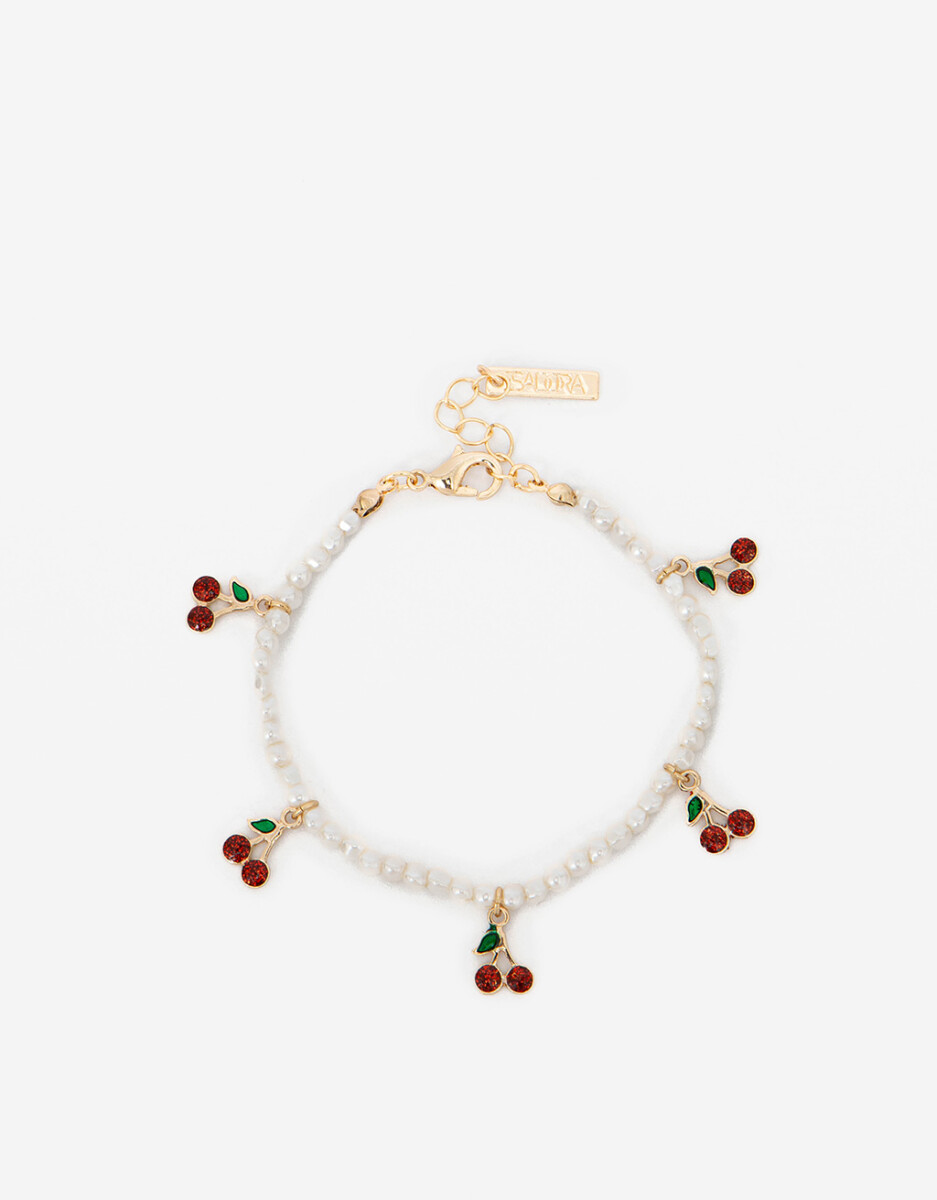 Pulsera Con Dijes Frutas 