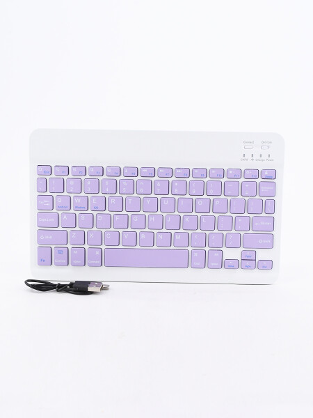 TECLADO INALAMBRICO USB VIOLETA