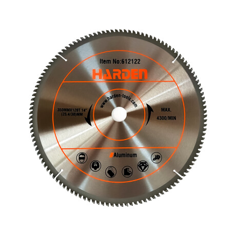 DDISCO DE SIERRA PARA ALUMINIO 14 350MMX120TOOTH T.C.T PRO HARDEN Sin color