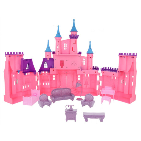 Castillo de princesa con carruaje , muñeca y muebles Castillo de princesa con carruaje , muñeca y muebles