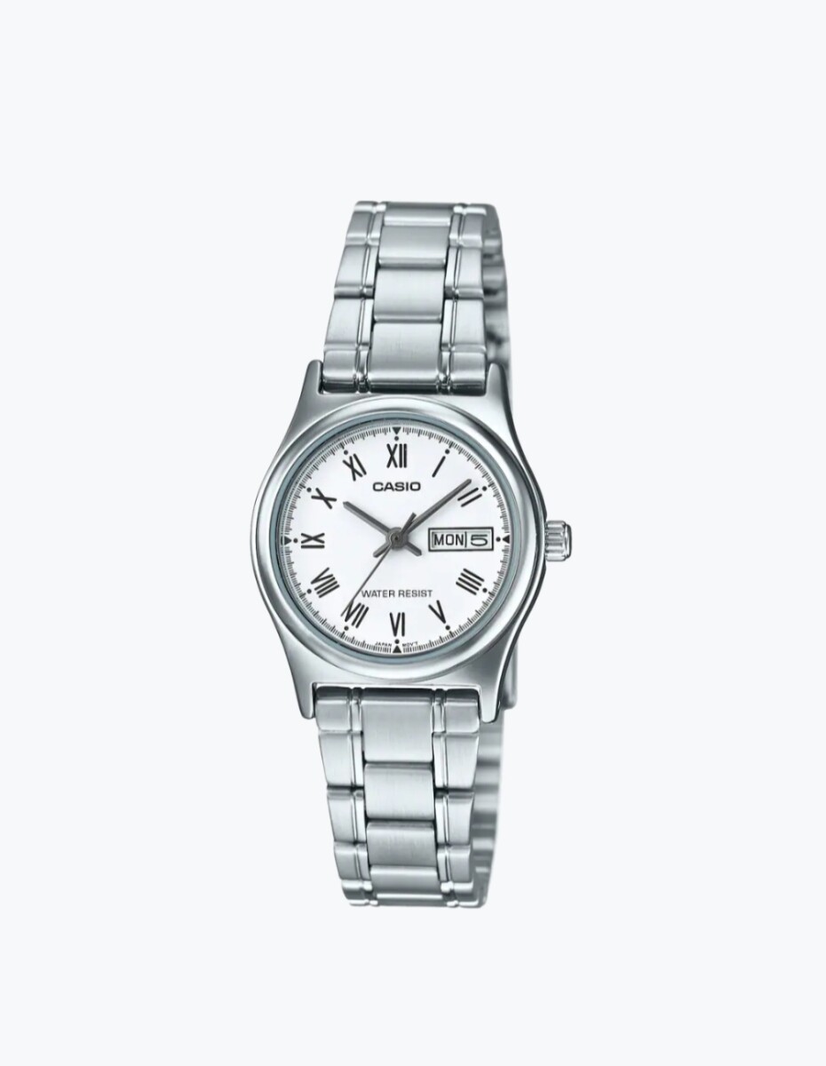 Reloj Casio esfera blanca 