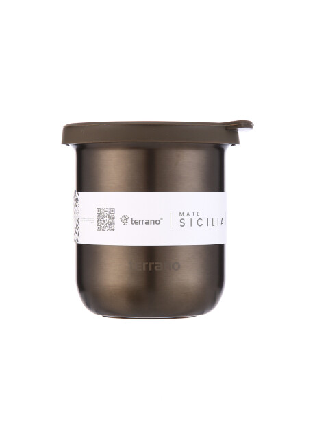 Mate Sicilia Marrón Metalizado