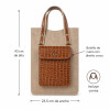 Matera Tipo Cartera con Bolsillo de Cuero Diseño Croco Matera Tipo Cartera con Bolsillo de Cuero Diseño Croco