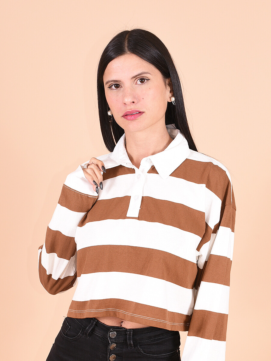 REMERA FILIPA - MARRON 