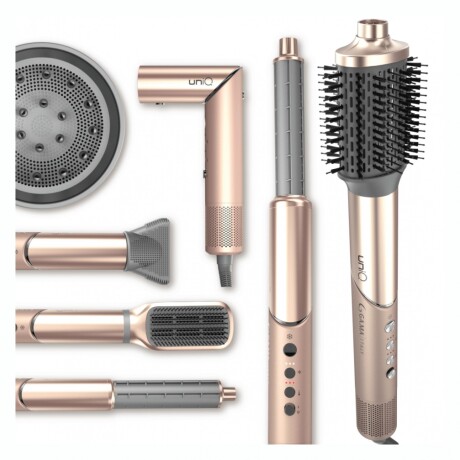 Cepillo Secador Modelador GAMA Uniq Radiant Multistyler 9 En 1 Con Accesorios Cepillo Secador Modelador GAMA Uniq Radiant Multistyler 9 En 1 Con Accesorios