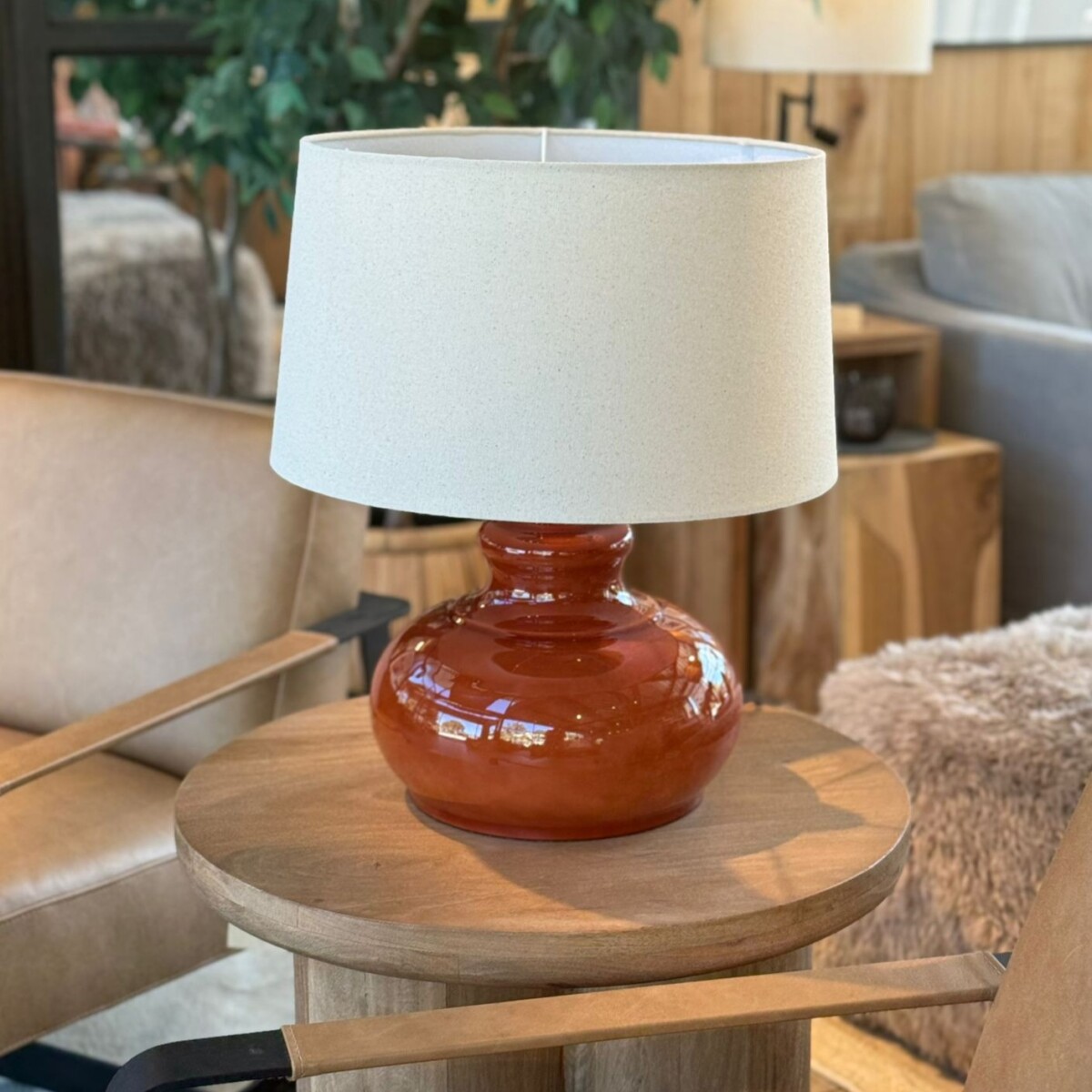 Base de lámpara, terracota 