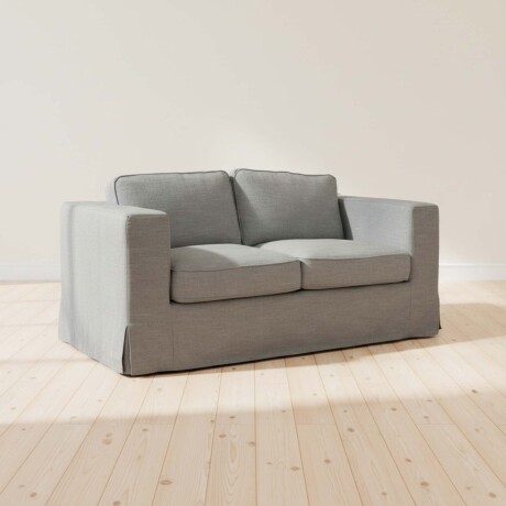SOFÁ CON FUNDA DESMONTTABLE 2 CUERPOS TELA-Y-MADERA GRIS CHARLIE