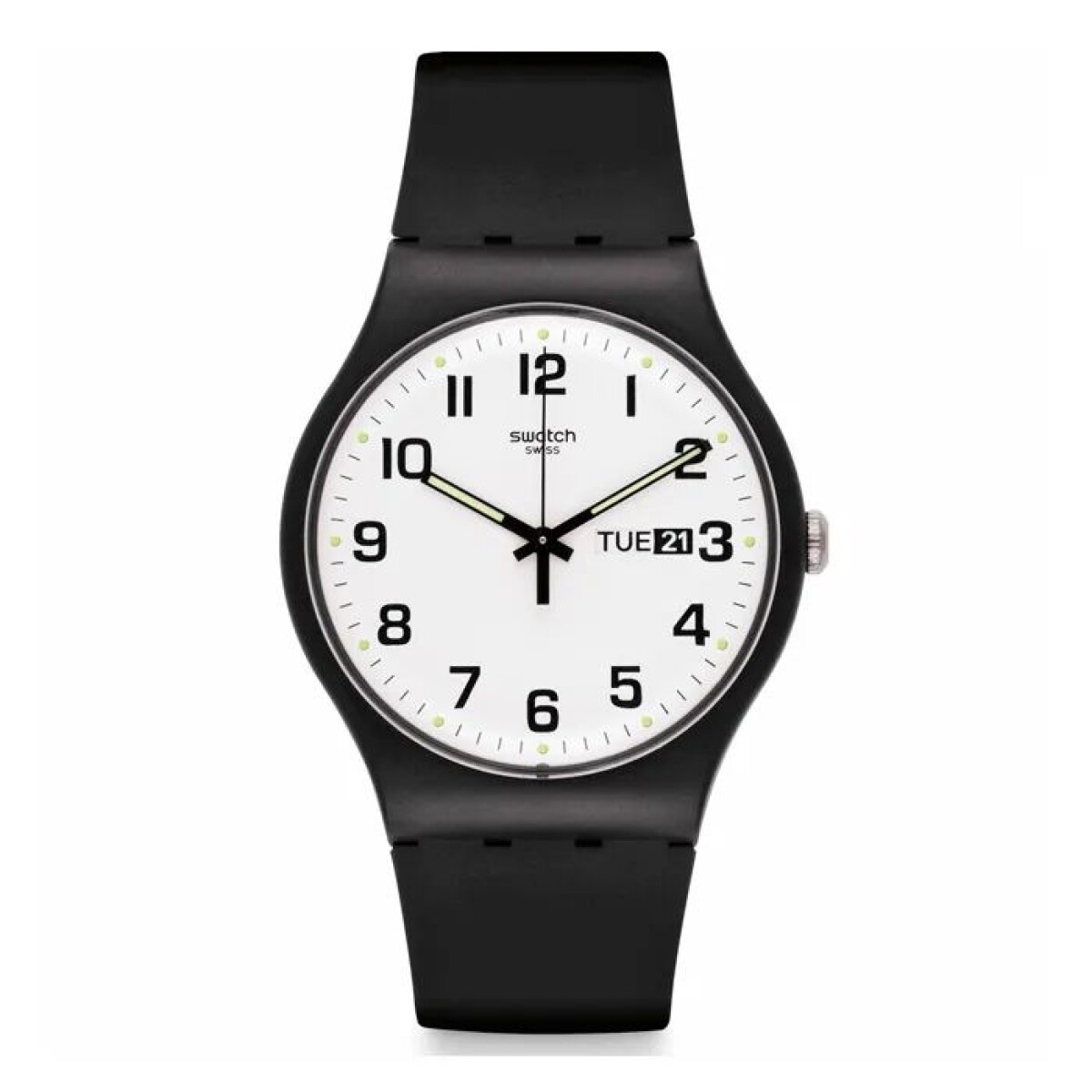 Reloj Swatch Once Again de silicona GB743 - Negro 