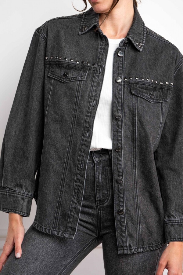 Sobrecamisa Tachas Gris