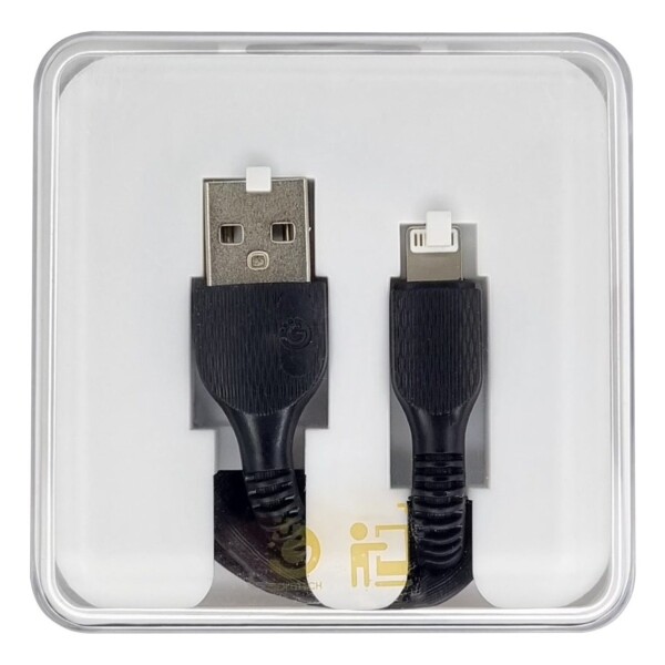 Cable De Datos Usb Tipo Lightning iPhone 1 Metro Goldtech Ax Variante Color Negro