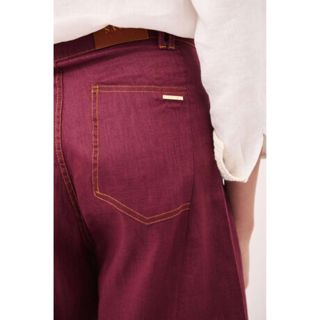 Pantalon Wide Xl Linen Ss26 Uva