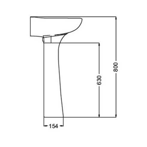 PEDESTAL COLUMNA LINEA ANDINA MODELO FLORENCIA COLOR BLANCO 000