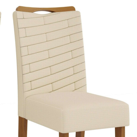 Juego De Comedor 4 Sillas + Mesa Tapa De Vidrio Celeste Beige / Beige
