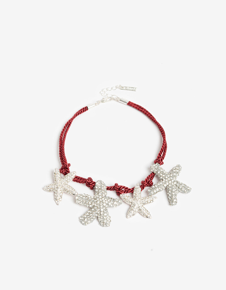 Tobilleras Cordón Tobillera Cordón Estrellas - Rojo Medio