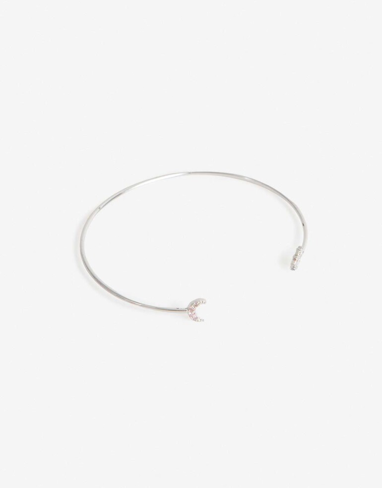 Pulseras Rígidas Cubic zirconia Pulsera Rígida Mystic - Plateado