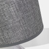 LAMPARA GRIS C/BASE BLANCO COMB P/MESA 23X33CM Unica