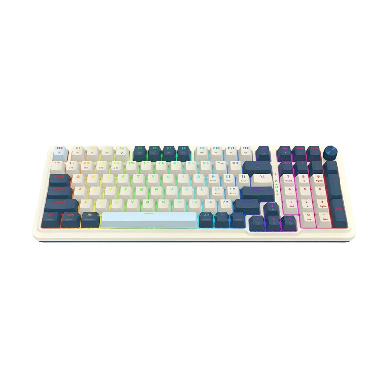 Teclado Gamer Redragon Eisa Max K686 RGB White Black Teclado Gamer Redragon Eisa Max K686 RGB White Black
