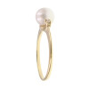 Anillo Gretta en oro amarillo 18k con perla y brillantes Anillo Gretta en oro amarillo 18k con perla y brillantes