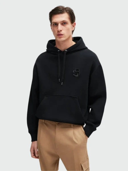 BOSS Sudadera con Capucha de Algodón con Monograma Doble B 0