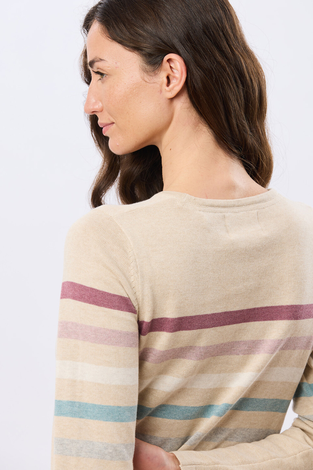BUZO TEJIDO RAYADO Beige